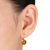 Citrine Dangle Earrings 14K Yellow Gold 10mm