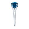 Thumbnail Image 2 of Natural Topaz Ring Diamonds 10K White Gold