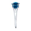 Thumbnail Image 1 of Natural Topaz Ring Diamonds 10K White Gold