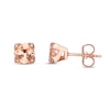 Thumbnail Image 2 of Le Vian Morganite Earrings Diamond Accents 14K Strawberry Gold