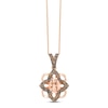 Thumbnail Image 1 of Le Vian Morganite 1/4 ct tw Diamonds 14K Gold Necklace