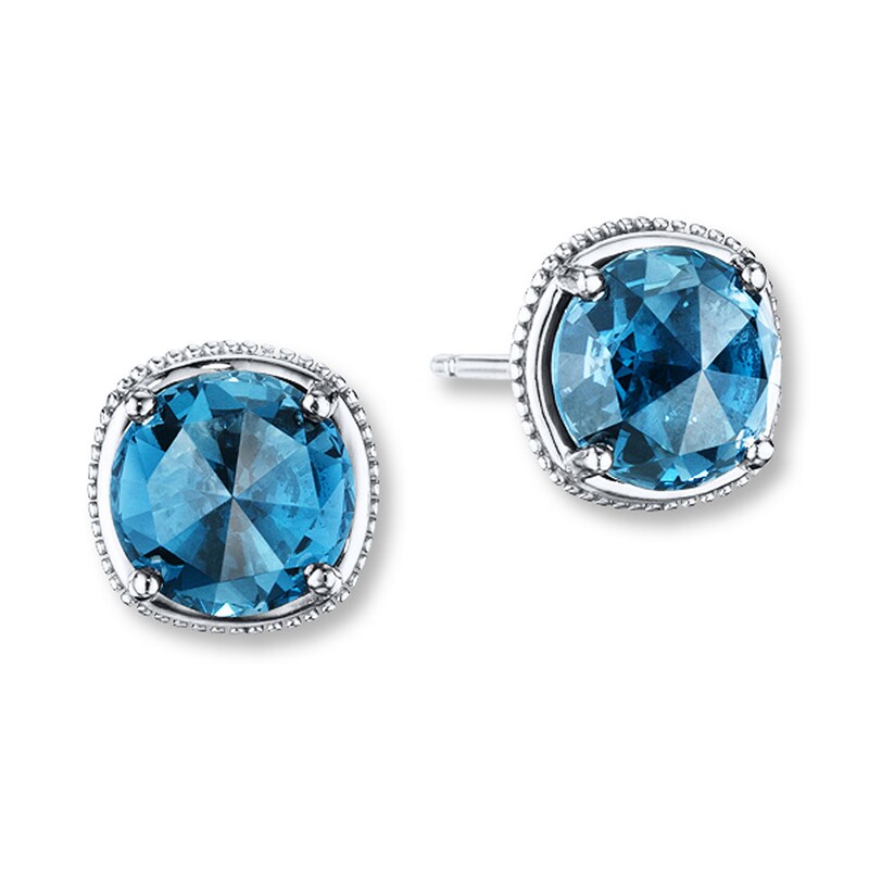 Tacori Blue Topaz Earrings Sterling Silver 18k Yellow Gold Jared Tacori Blue Topaz Earrings Sterling Silver 18k Yellow Gold Jared