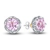 Tacori Amethyst Earrings Sterling Silver/18K Yellow Gold