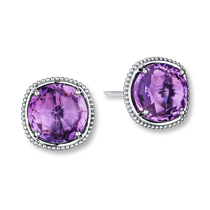 Main Image 1 of Tacori Amethyst Earrings Sterling Silver/18K Yellow Gold