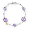Thumbnail Image 1 of Tacori Amethyst Bracelet Sterling Silver/18K Yellow Gold