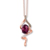 Thumbnail Image 0 of Le Vian Rhodolite Garnet Necklace 1/15 ct tw Diamonds 14K Strawberry Gold