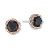Thumbnail Image 1 of Tacori Onyx Earrings Sterling Silver/18K Rose Gold