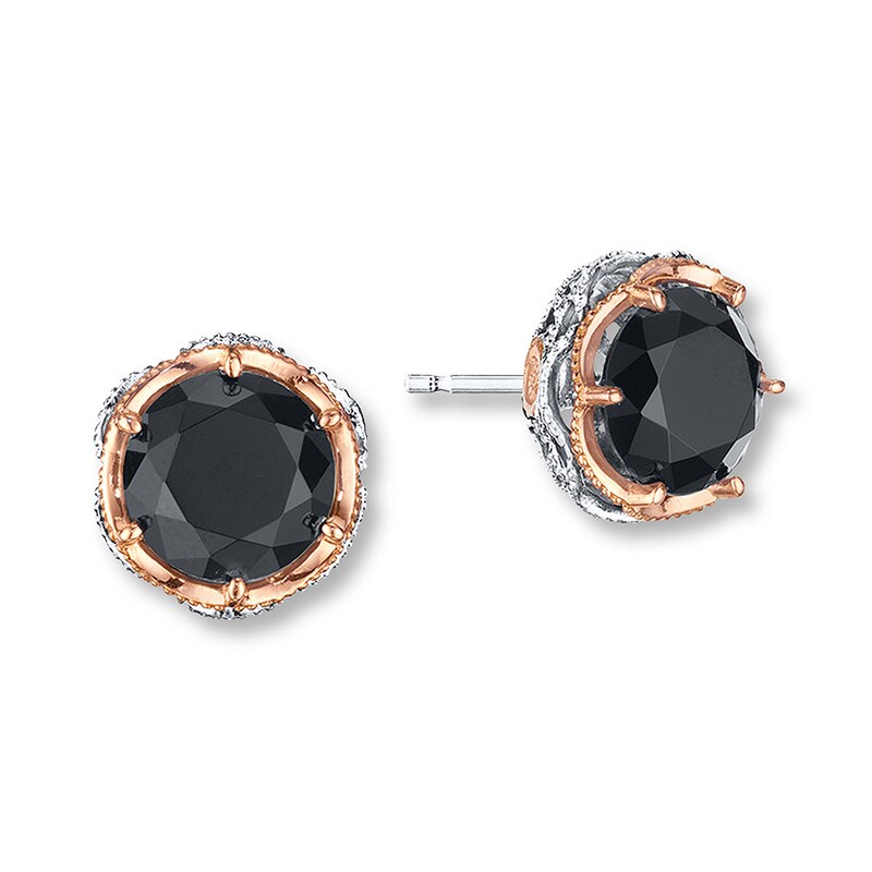 Main Image 1 of Tacori Onyx Earrings Sterling Silver/18K Rose Gold