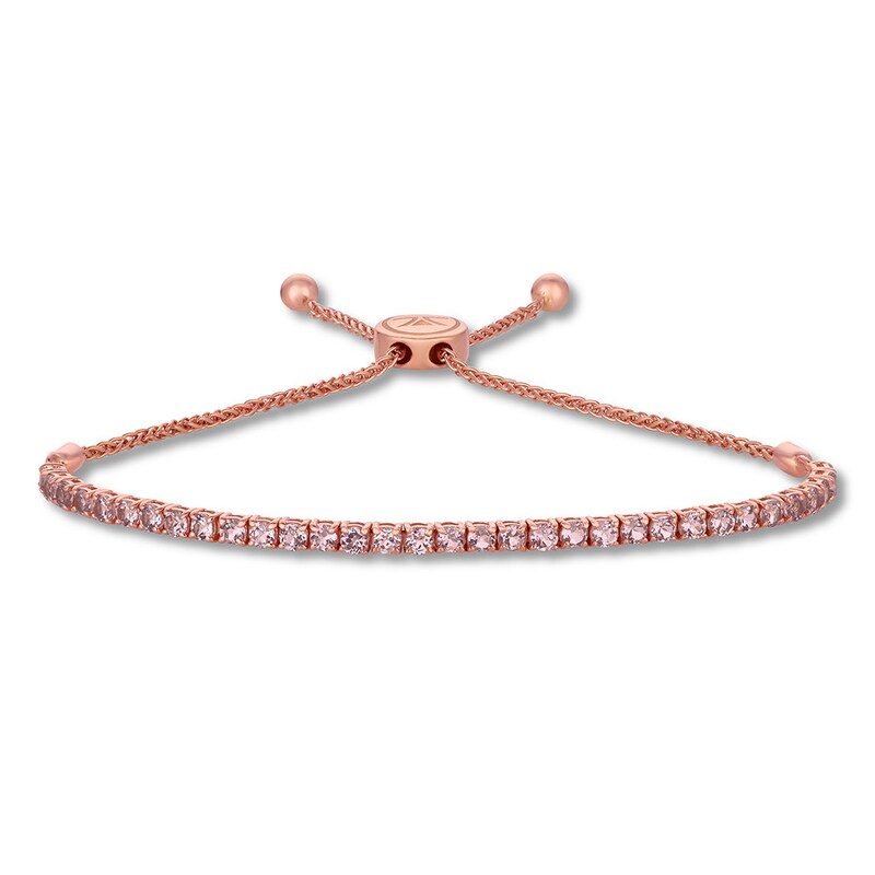 Main Image 1 of Le Vian Rose Spinel Bolo Bracelet 14K Strawberry Gold