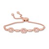 Thumbnail Image 0 of Le Vian Rose Spinel Bolo Bracelet 1/5 ct tw Diamonds 14K Gold