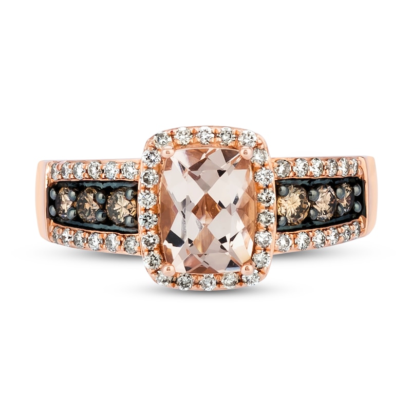 Main Image 4 of Le Vian Morganite Ring 5/8 ct tw Diamonds 14K Strawberry Gold
