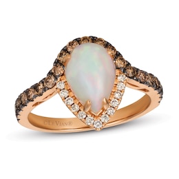 Le Vian Opal Ring 5/8 ct tw Diamonds 14K Strawberry Gold