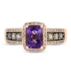 Thumbnail Image 3 of Le Vian Amethyst Ring 5/8 ct tw Diamonds 14K Strawberry Gold