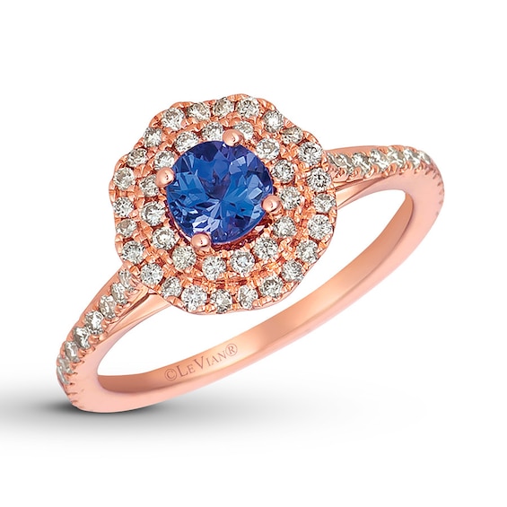 Le Vian Tanzanite Ring 1/2 ct tw Diamonds 14K Strawberry Gold | Jared