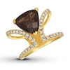 Thumbnail Image 0 of Le Vian Chocolate Quartz Ring 1/2 ct tw Diamonds 14K Honey Gold
