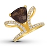 Thumbnail Image 1 of Le Vian Chocolate Quartz Ring 1/2 ct tw Diamonds 14K Honey Gold
