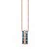 Thumbnail Image 1 of Le Vian Natural Blue Topaz Necklace 1/6 ct tw Diamonds 14K Gold