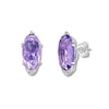 Thumbnail Image 1 of Tacori Amethyst Earrings Diamond Accents Sterling Silver