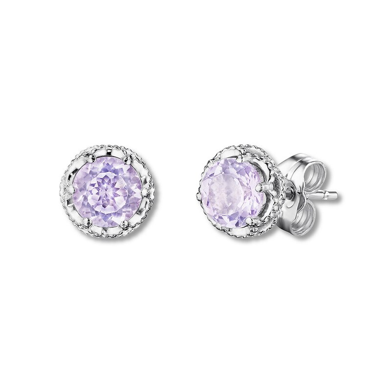 Main Image 1 of Tacori Amethyst Earrings Sterling Silver