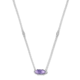 Tacori Amethyst Necklace Sterling Silver