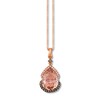 Thumbnail Image 1 of Le Vian Morganite Necklace 1/3 ct tw Diamonds 14K Strawberry Gold