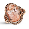 Thumbnail Image 0 of Le Vian Morganite Ring 7/8 ct tw Diamonds 18K Strawberry Gold