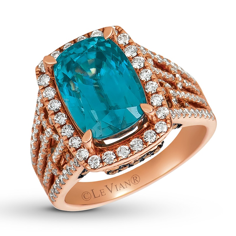 Le Vian Zircon Ring 1 ct tw Diamonds 18K Strawberry Gold
