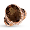 Thumbnail Image 0 of Le Vian Caramel Quartz Ring 1/2 ct tw Diamonds 14K Gold