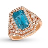Le Vian Zircon Ring 7/8 ct tw Diamonds 14K Strawberry Gold