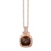 Thumbnail Image 0 of Le Vian Chocolate Quartz Necklace 3/8 ct tw Diamonds 14K Gold