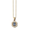 Thumbnail Image 0 of Le Vian Gray Spinel Necklace 1/3 ct tw Diamonds 14K Honey Gold