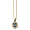 Thumbnail Image 1 of Le Vian Gray Spinel Necklace 1/3 ct tw Diamonds 14K Honey Gold