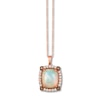 Thumbnail Image 0 of Le Vian Opal Necklace 1/2 ct tw Diamonds 14K Strawberry Gold