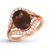 Thumbnail Image 1 of Le Vian Chocolate Quartz Ring 1/2 ct tw Diamonds 14K Strawberry Gold