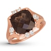 Thumbnail Image 0 of Le Vian Chocolate Quartz Ring 1/2 ct tw Diamonds 14K Gold