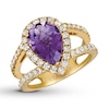 Thumbnail Image 1 of Le Vian Amethyst Ring 1 carat tw Diamonds 14K Honey Gold