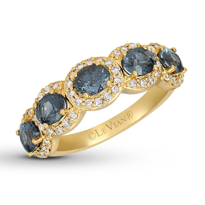 Le Vian Gray Spinel Ring 1/2 ct tw Diamonds 14K Honey Gold