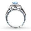 Thumbnail Image 2 of Le Vian Aquamarine Ring 3/4 ct tw Diamonds 14K Vanilla Gold