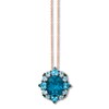 Thumbnail Image 0 of Le Vian Natural Blue Topaz Necklace 14K Strawberry Gold