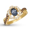 Le Vian Gray Spinel Ring 1/2 carat tw Diamonds 14K Honey Gold