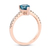 Thumbnail Image 2 of Le Vian Natural Blue Topaz Ring 1/5 ct tw Diamonds 14K Strawberry Gold