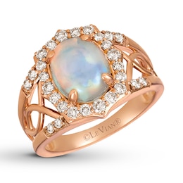 Le Vian Opal Ring 1/2 ct tw Diamonds 14K Strawberry Gold