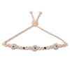 Thumbnail Image 1 of Le Vian Aquamarine Bolo Bracelet 7/8 ct tw Diamonds 14K Strawberry Gold