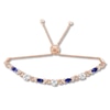 Thumbnail Image 0 of Le Vian Natural Aquamarine & Tanzanite Bracelet 5/8 ct tw Diamonds 14K Strawberry Gold