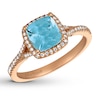 Thumbnail Image 1 of Le Vian Aquamarine Ring 1/5 ct tw Diamonds 14K Strawberry Gold