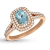 Thumbnail Image 0 of Le Vian Aquamarine Ring 3/8 ct tw Diamonds 14K Strawberry Gold