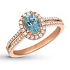 Thumbnail Image 0 of Le Vian Aquamarine Ring 1/3 ct tw Diamonds 14K Strawberry Gold