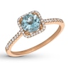 Thumbnail Image 0 of Le Vian Aquamarine & Sapphire Ring 1/5 ct tw Diamonds 14K Strawberry Gold
