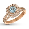 Thumbnail Image 0 of Le Vian Aquamarine Ring 3/4 ct tw Diamonds 14K Strawberry Gold