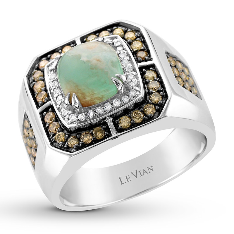 Main Image 1 of Le Vian Aquaprase Ring 7/8 ct tw Diamonds 14K Vanilla Gold